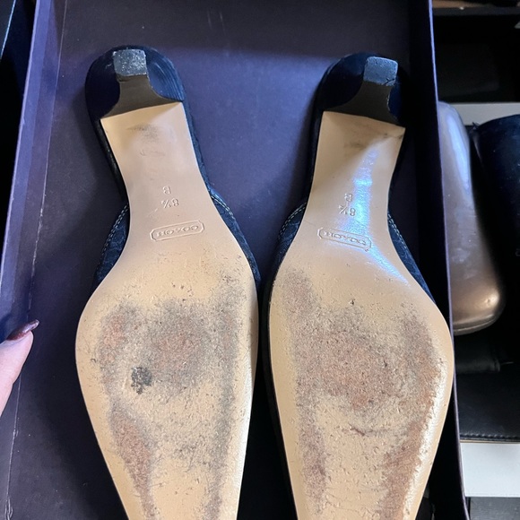 Coach kitten heel clogs 8.5 - Picture 7 of 8